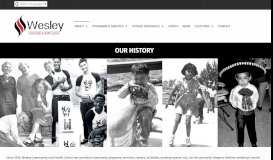 
							         Our History – Wesley Community & Health Centers								  
							    