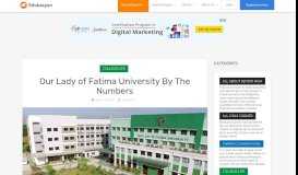 
							         Our Lady of Fatima University By The Numbers | Edukasyon.ph								  
							    
