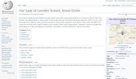 
							         Our Lady of Lourdes School, Arnos Grove - Wikipedia								  
							    