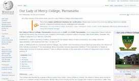
							         Our Lady of Mercy College, Parramatta - Wikipedia								  
							    