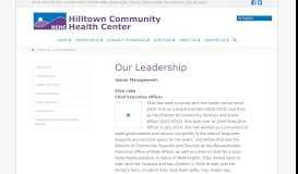 
							         Our Leadership - Hilltown Community Health Center								  
							    