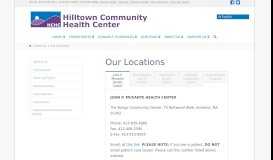 
							         Our Locations - Hilltown Community Health Center								  
							    