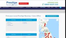 
							         Our Locations - Prestige Nursing + Care								  
							    