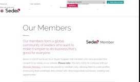 
							         Our Members | Sedex								  
							    