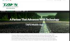 
							         Our Mobile APP | TAFS								  
							    