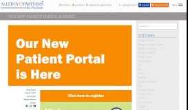 
							         Our New Patient Portal is Here! - Piedmont - Allergy Partners								  
							    