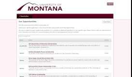 
							         Our Opportunities - The University of Montana Scholarships								  
							    