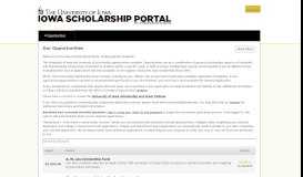 
							         Our Opportunities - University of Iowa Scholarships								  
							    