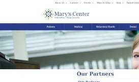 
							         Our Partners | Mary's Center								  
							    