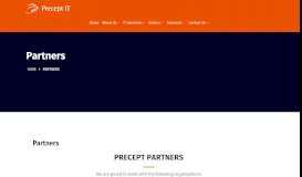 
							         Our Partners – Precept IT support & services Belfast, Northern Ireland								  
							    