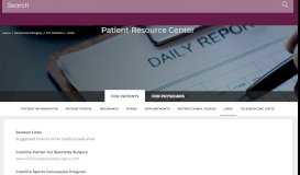 
							         Our Patient & Physician Resource Center | What to Expect | Carolina ...								  
							    