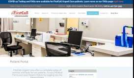 
							         Our Patient Portal Gateway | First Call Urgent Care								  
							    