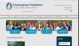 
							         Our Pediatric Office - Framingham, MA Pediatrician - Framingham ...								  
							    