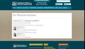 
							         Our Physician Assistants - Buffspine								  
							    