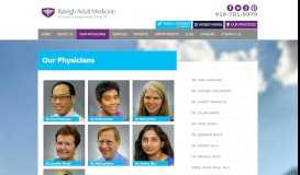 
							         Our Physicians | Raleigh Adult Medicine | Internists, General ...								  
							    