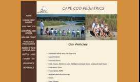 
							         Our Policies - Cape Cod Pediatrics								  
							    