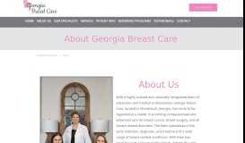 
							         Our Practice - Georgia Breast Care, Marietta Cancer Specialists								  
							    