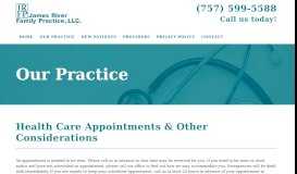 
							         Our Practice - James River Family Practice								  
							    