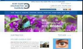
							         Our Practice - Koby Karp Doctors Eye Institute								  
							    