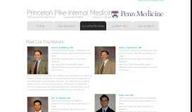
							         Our Practitioners - Princeton Pike Internal Medicine								  
							    