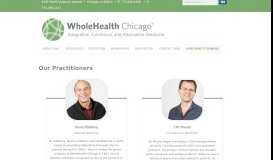 
							         Our Practitioners - WholeHealth Chicago								  
							    