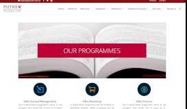 
							         Our Programmes | Putra Business School								  
							    