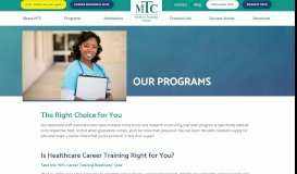 
							         Our Programs | Medical Training College								  
							    