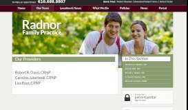 
							         Our Providers 2 - Radnor Family Practice | Wayne, PA								  
							    