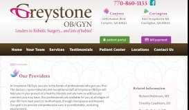 
							         Our Providers - Greystone OB/Gyn								  
							    
