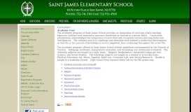 
							         OUR SCHOOL Curriculum - St. James Elementary School								  
							    