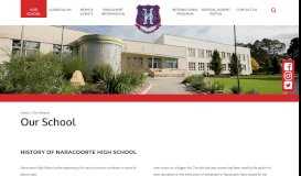 
							         Our School - Naracoorte High School								  
							    