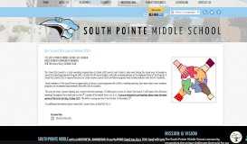
							         Our School Site Council Needs YOU! - South Pointe Middle								  
							    