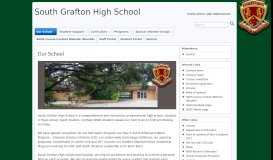
							         Our School » South Grafton High School								  
							    