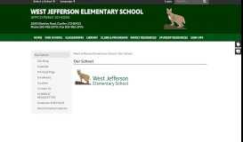 
							         Our School - West Jefferson Elementary School								  
							    