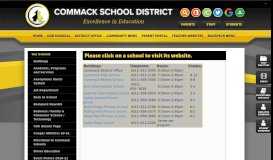 
							         Our Schools - Commack Schools								  
							    