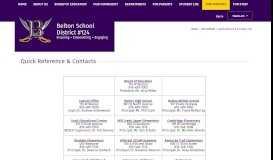 
							         Our Schools / Quick Reference & Contact List - Belton School District ...								  
							    