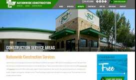 
							         Our Service Areas | Nationwide Construction | Dallas, TX								  
							    