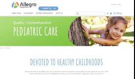 
							         Our Services | Allegro Pediatrics								  
							    
