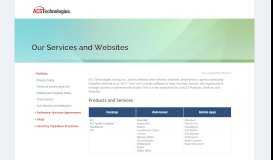 
							         Our Services and Websites | ACS Technologies Legal								  
							    
