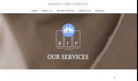 
							         Our Services - Berkeley Family Practice, LLC								  
							    