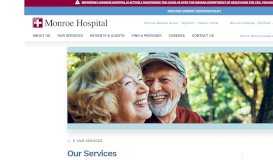 
							         Our Services | Bloomington Primary Care - Monroe Hospital								  
							    