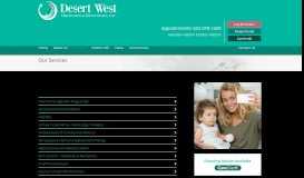 
							         Our Services - Desert West OBGYN								  
							    