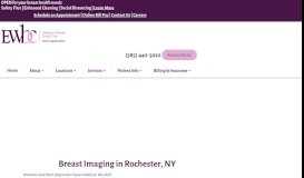 
							         Our Services | Elizabeth Wende Breast Care - Rochester, NY								  
							    