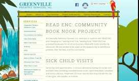 
							         Our Services - Greenville Pediatrics Services, Inc. - Greenville ...								  
							    