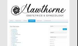 
							         Our Services – Hawthorne OB/GYN Associates								  
							    