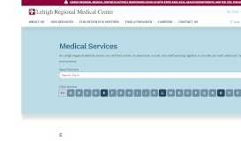 
							         Our Services | Lehigh Regional Medical Center								  
							    