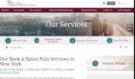 
							         Our Services - New York Spine & Wellness Center								  
							    