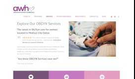 
							         Our Services – Obstetrics and Gynecology – AWH Dallas								  
							    