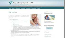 
							         Our Services - Rogue Valley Physicians								  
							    