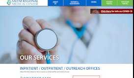 
							         Our Services - Salem Regional Medical Center								  
							    